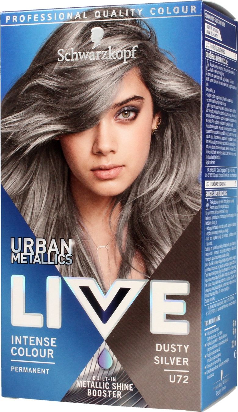 Schwarzkopf Live Urban Metallics nr U72 dusty silver 624138 (9000101234138)