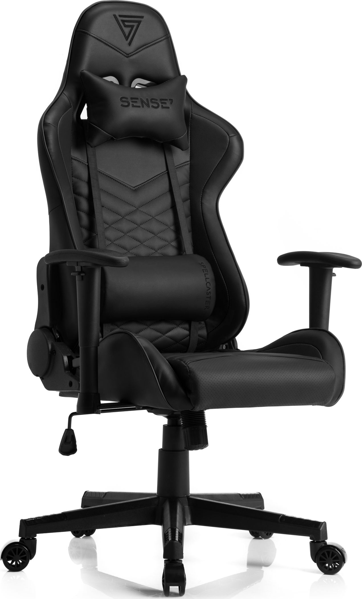 SENSE7 Spellcaster black armchair datorkrēsls, spēļukrēsls