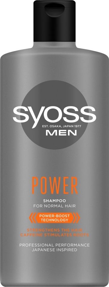 Syoss Syoss Men Power Szampon wzmacniajacy - wlosy normalne 440ml 687395 (9000101277395) Matu šampūns