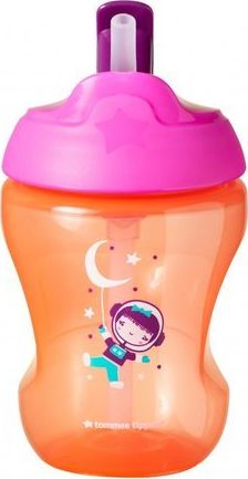 Tommee Tippee Kubek z chowana slomka 7m+Tommee Tippee uniwersalny 15691-uniw (5010415471543) piederumi bērnu barošanai