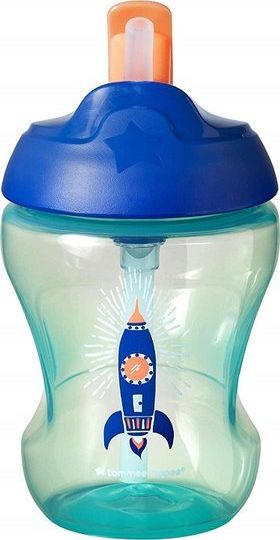 Tommee Tippee Kubek z chowana slomka 7m+Tommee Tippee uniwersalny 15690-uniw (5010415471550) piederumi bērnu barošanai