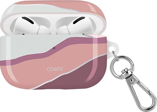 Uniq Etui ochronne Coehl Ciel do AirPods Pro bialo-rozowe UNIQ300PNK (8886463675441)