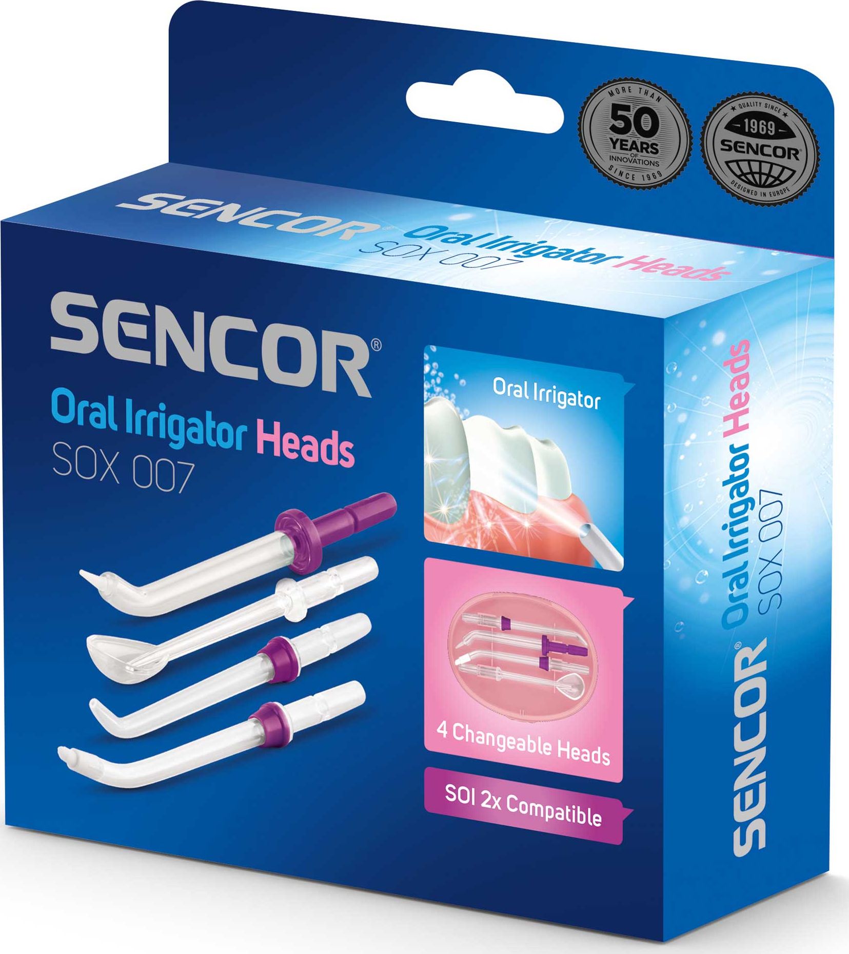 Koncowka Sencor SOX 007 do irygatora 4szt. 41008836 (8590669254958) mutes higiēnai