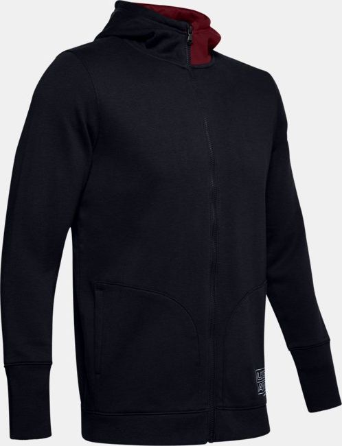 Under Armour Bluza meska Baseline Fleece Full Zip Hoodie czarna r. XS (1343006-002) 1343006-002 (193444611755)