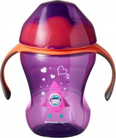 Tommee Tippee Kubek Niekapek z uchwytami 7m+Tommee Tippee uniwersalny 15688-uniw (5010415471529) piederumi bērnu barošanai