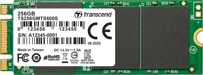 TRANSCEND 600S 256GB M.2 2260 SSD SATA3 SSD disks