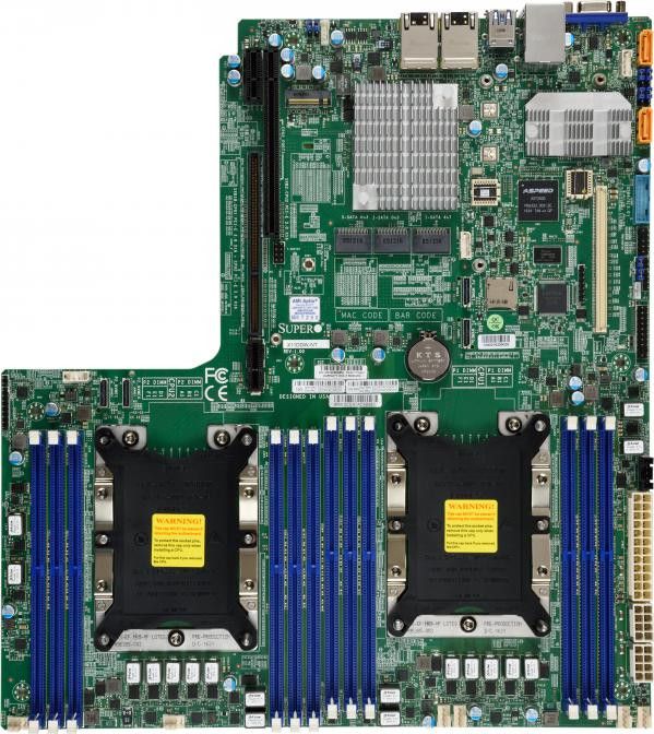 SUPERMICRO X11DDW-NT - motherboard - Socket P - C622 pamatplate, mātesplate