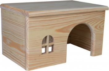 Trixie Domek dla swinki morskiej, drewniany, 28 times 16 times 18 cm TX-61262 (4011905612621) grauzējiem