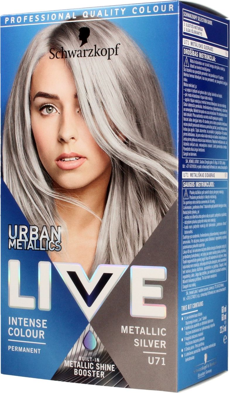 Schwarzkopf Live Urban Metallics nr U71 Metallic Silver 684978 (9000101234978)