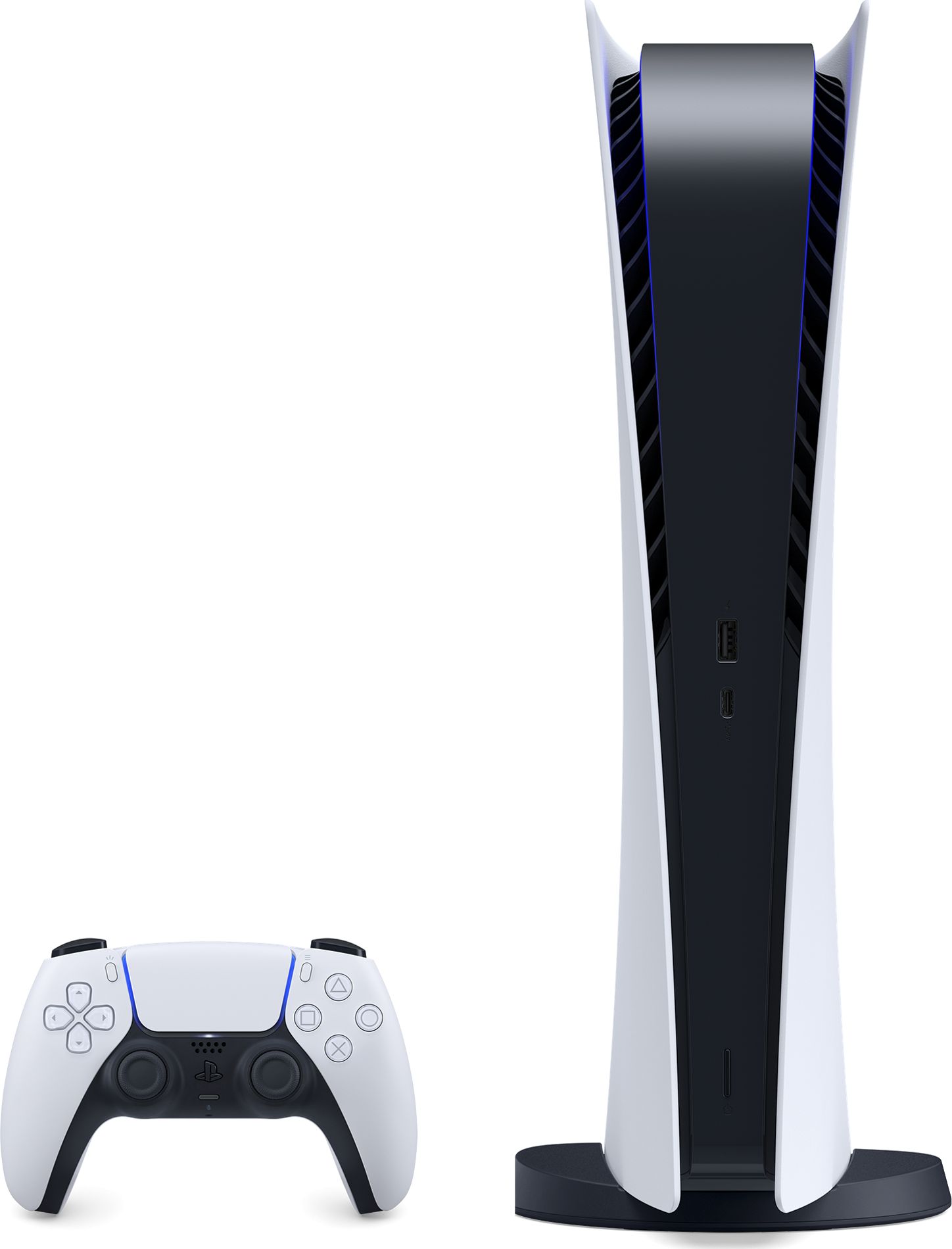Sony PlayStation 5 PS5 Digital Edition 825 GB Wi-Fi Melns, Balts spēļu konsole