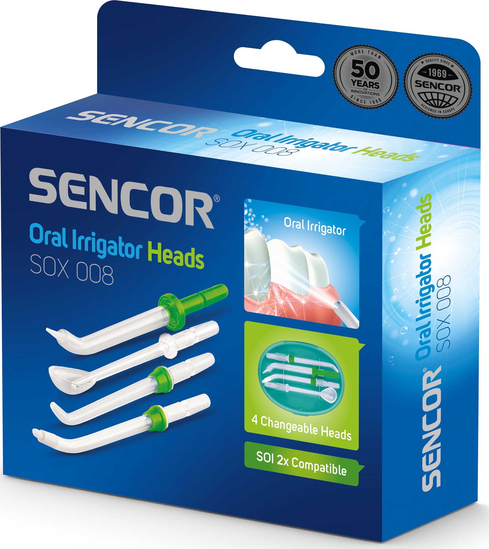 Koncowka Sencor SOX 008 do irygatora 4szt. 41009644 (8590669274086) mutes higiēnai