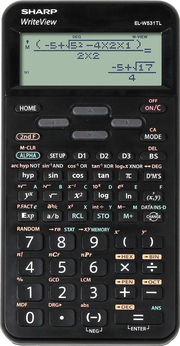 Sharp Scientific Calculator Black (ELW531TLBBK) kalkulators