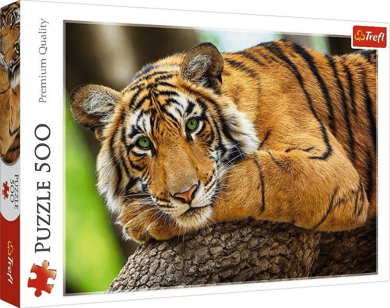 Trefl Puzzle 500 pcs. Portrait of a tiger puzle, puzzle