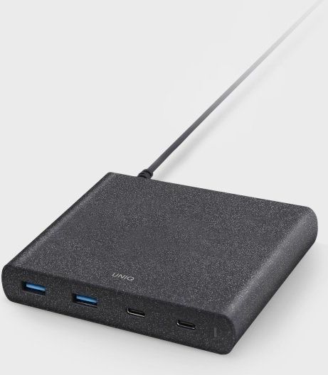 Ladowarka Uniq Surge 2x USB-A 2x USB-C 3 A (UNIQ135BLK) UNIQ135BLK (8886463668108) iekārtas lādētājs