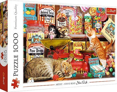 Trefl Puzzle 1000 pieces Cat sweets puzle, puzzle