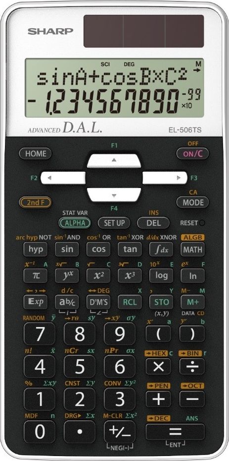 Kalkulator Sharp Kalkulator (EL506TSWH) SH-EL-506TSWH (4974019921068) kalkulators