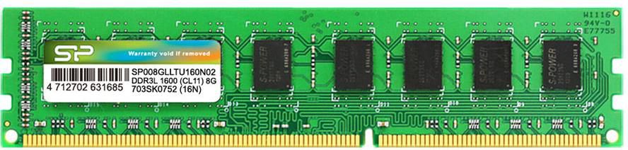 SILICON POWER DIMM DDR3L 8GB 1600MHz 11CL 1.35V SINGLE operatīvā atmiņa