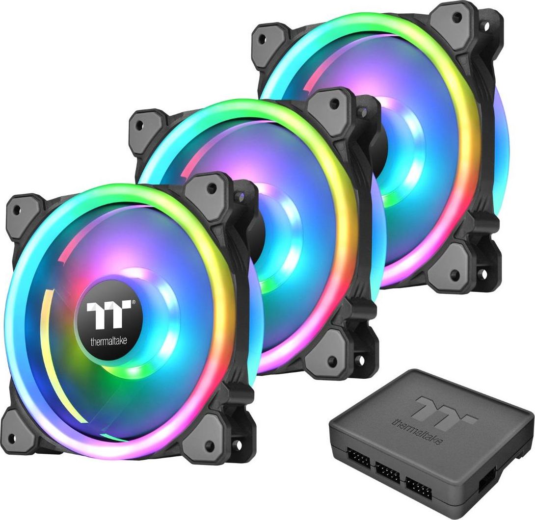 Riing Trio 12 LED RGB Plus TT Premium (3x120mm, 500-1400 RPM) ventilators