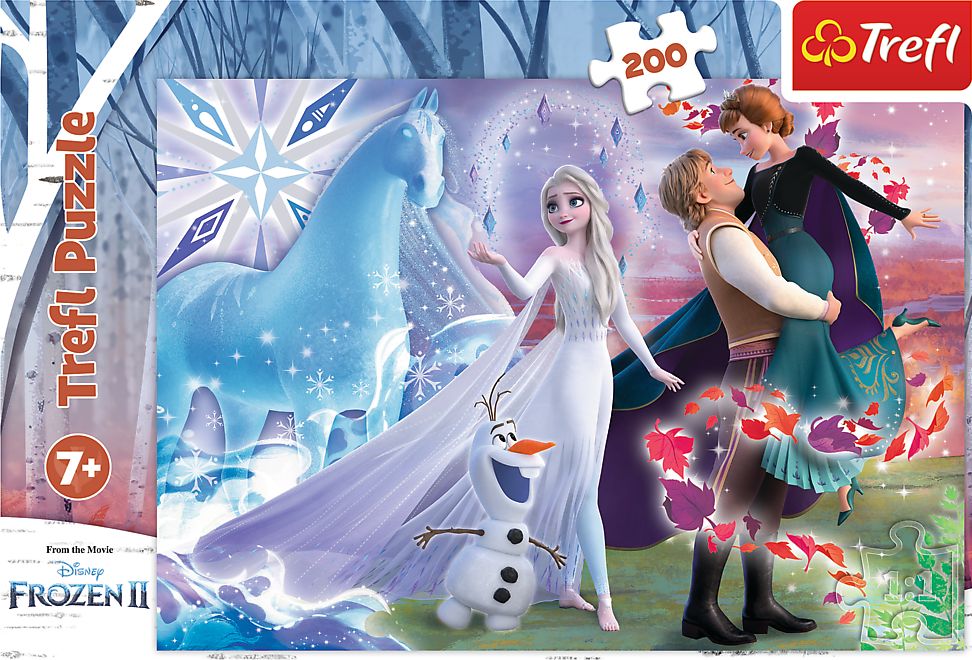 Trefl Puzzle 200 pieces The magical world of the sisters. frozen 2. puzle, puzzle