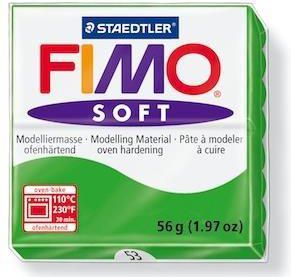 Staedtler Masa Fimo Soft 56g 53 zielony (185285) 185285 (4006608809690) materiāli konstruktoriem