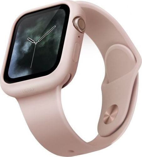 Uniq UNIQ etui Lino Apple Watch Series 5/4 44MM rozowy/blush pink UNIQ75PINK (8886463671139)