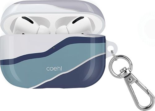 Uniq Etui ochronne Coehl Ciel do AirPods Pro bialo-niebieskie UNIQ299BLU (8886463675434)