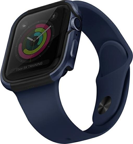 Uniq Etui Valencia Apple Watch Series 4/5/6/SE 40mm niebieskie UNIQ353BLU (8886463675526)