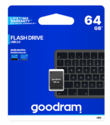 Goodram UPI2 USB flash drive 64 GB USB Type-A 2.0 Black USB Flash atmiņa