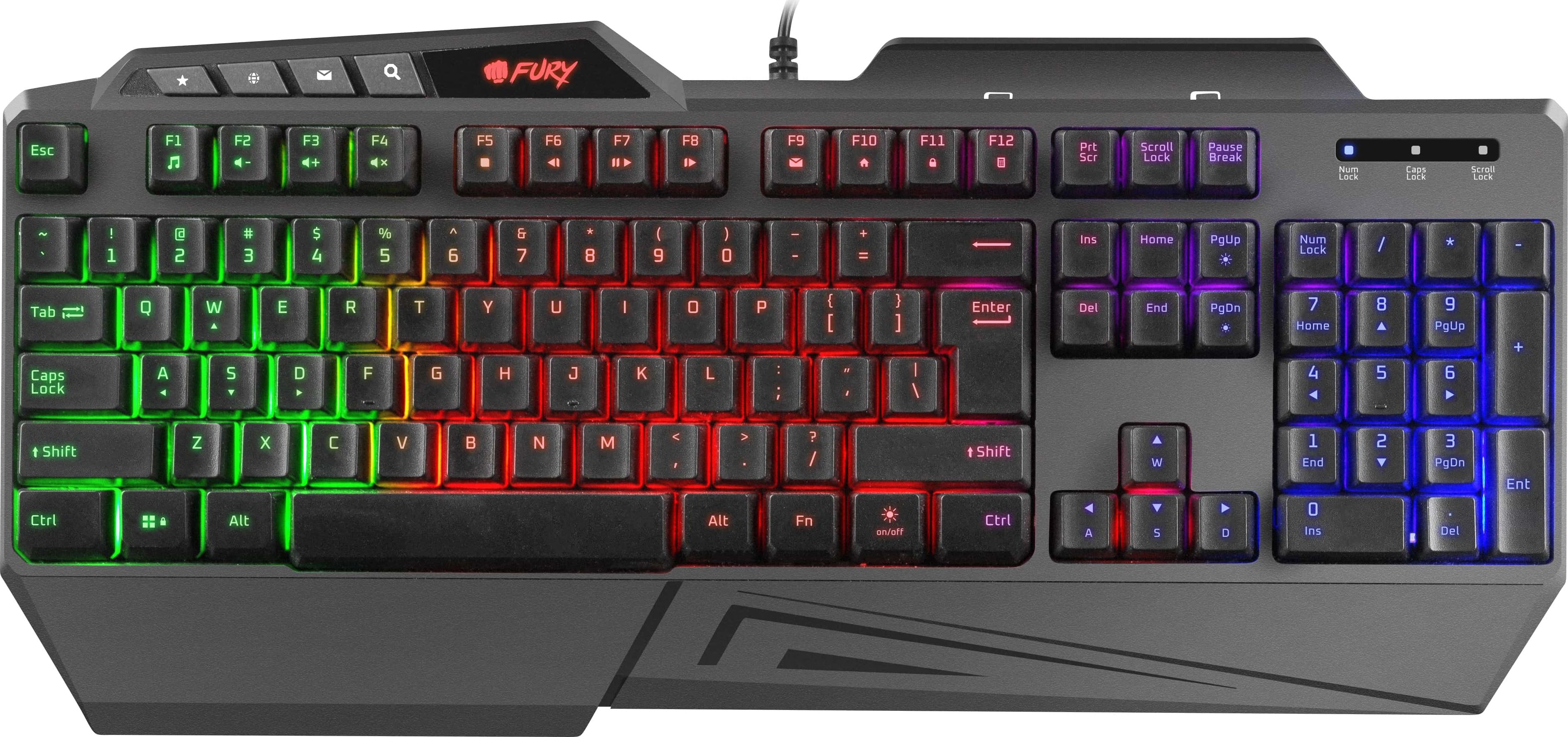 NATEC Fury gaming keyboard Skyraider klaviatūra