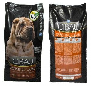 Farmina Pet Foods Cibau Sensitive Lamb Medium/Maxi 12kg+2kg 52109 (8010276031044) barība suņiem