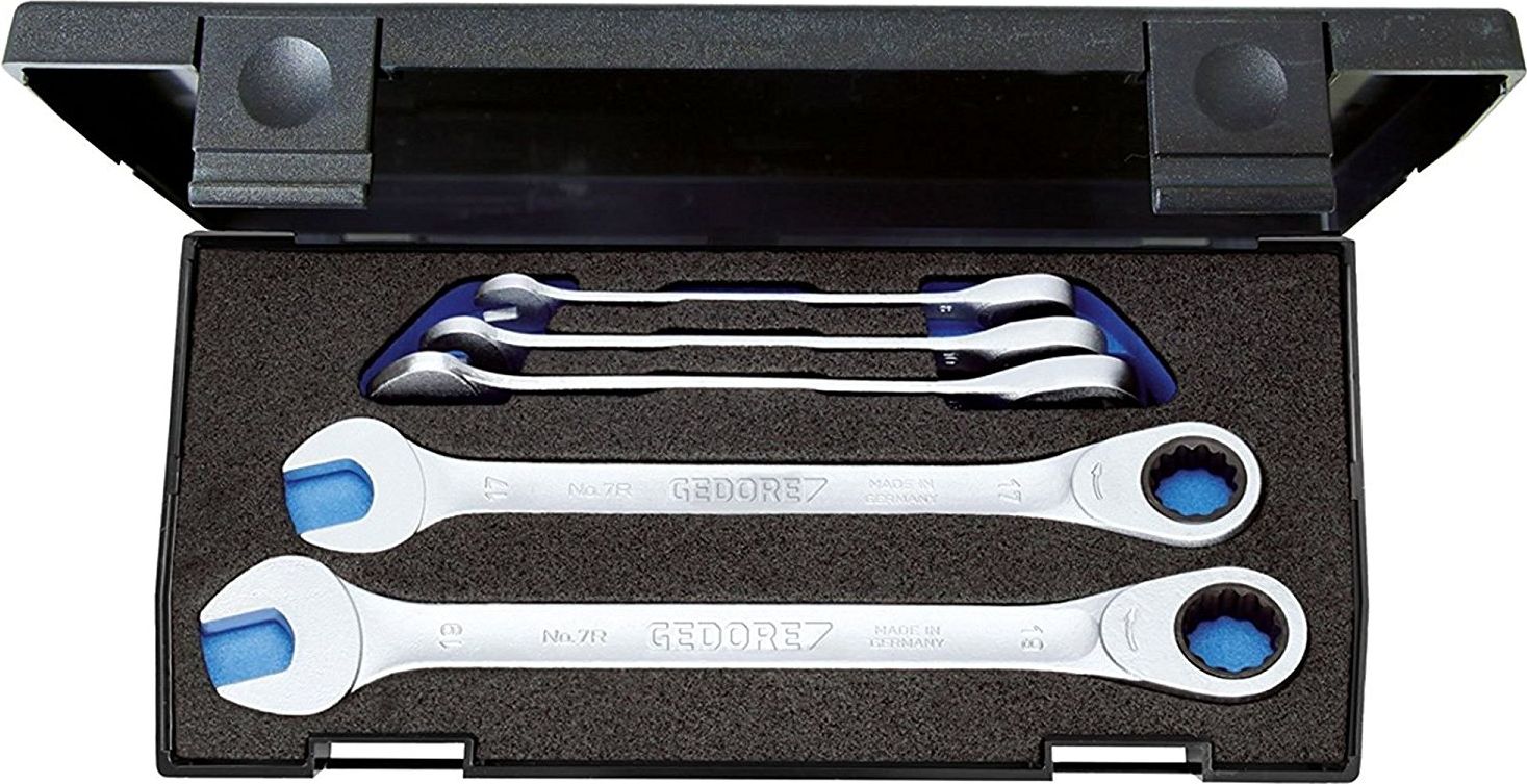 Gedore 7 R-005 foot ring ratchet spanner set - 5-pieces - 2297434