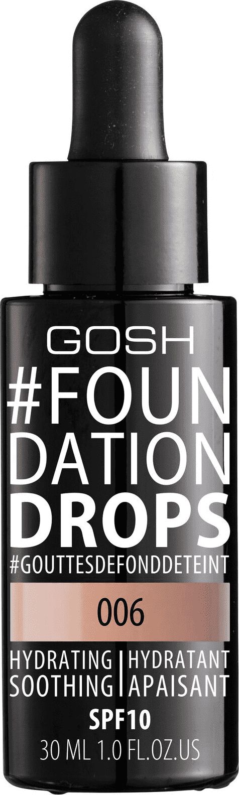 Gosh #Foundation Drops 006 Tawny 30ml 5711914060527 (5711914060527) tonālais krēms