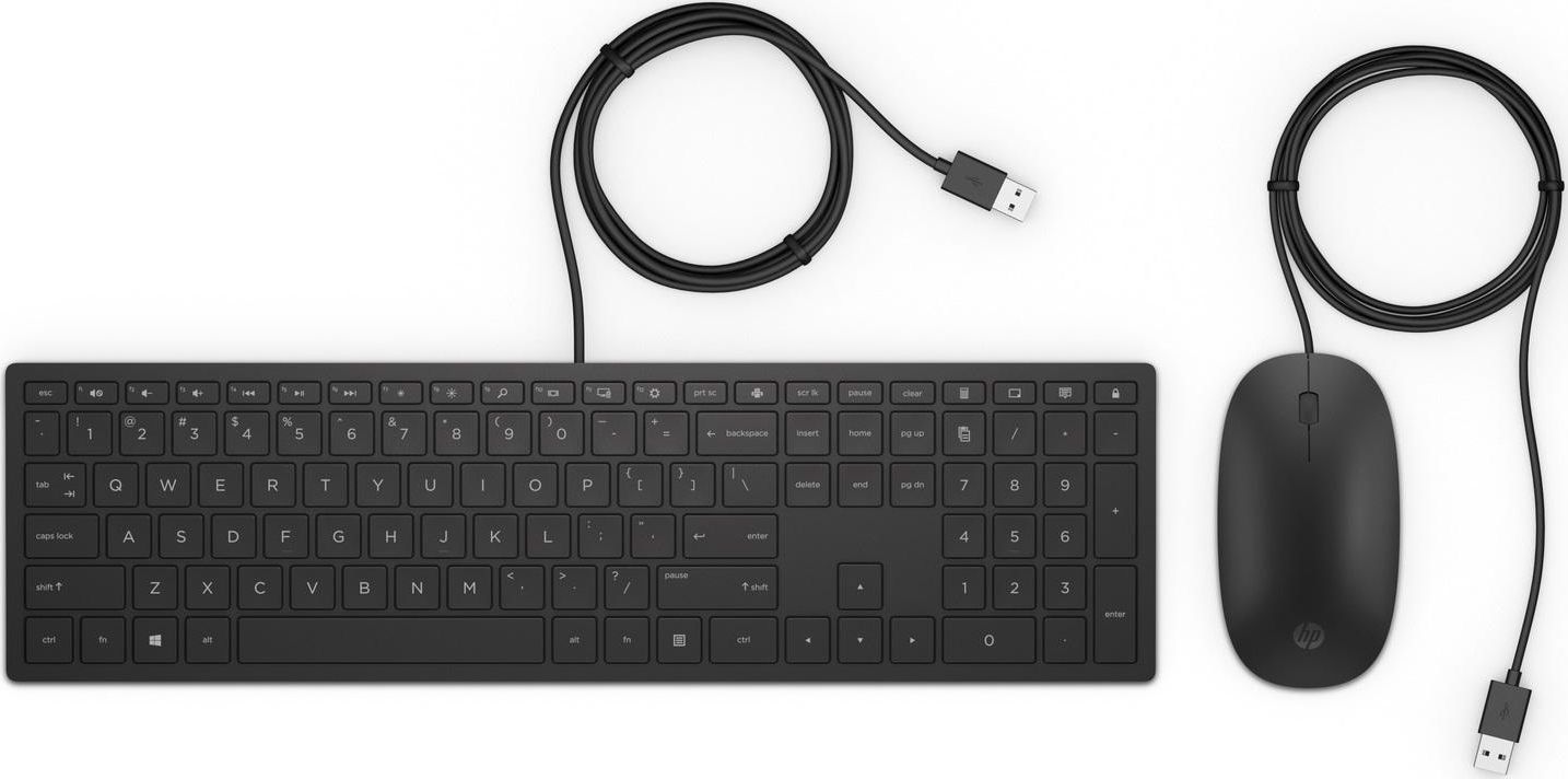 HP Pavilion 400 keyboard USB Black klaviatūra