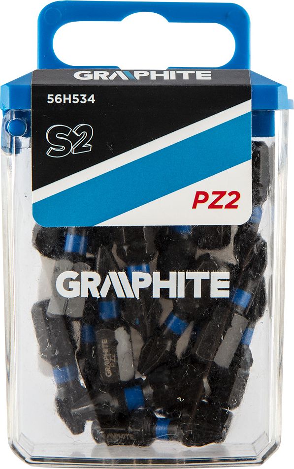 Graphite Koncowka wkretakowa (Bity udarowe PZ2 x 25 mm, 20 szt.) 56H534 (5902062504869)