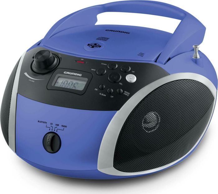 Grundig GRB 3000, a CD player (blue / silver, FM radio, CD-R / RW, Bluetooth) radio, radiopulksteņi