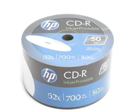 HP CD-R 700 MB 52x 50 sztuk (HPCDP50) matricas