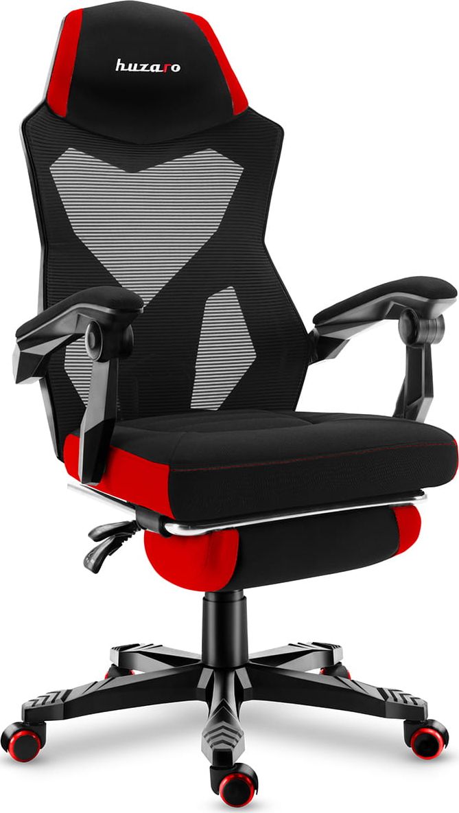 Huzaro Combat 3.0 Gaming armchair Mesh seat Black, Red datorkrēsls, spēļukrēsls