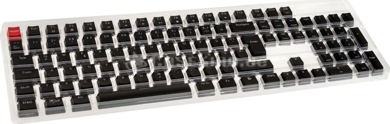 Glorious PC Gaming Race ABS Keycaps - 105 St., schwarz, ISO, DE-Layout peles paliknis
