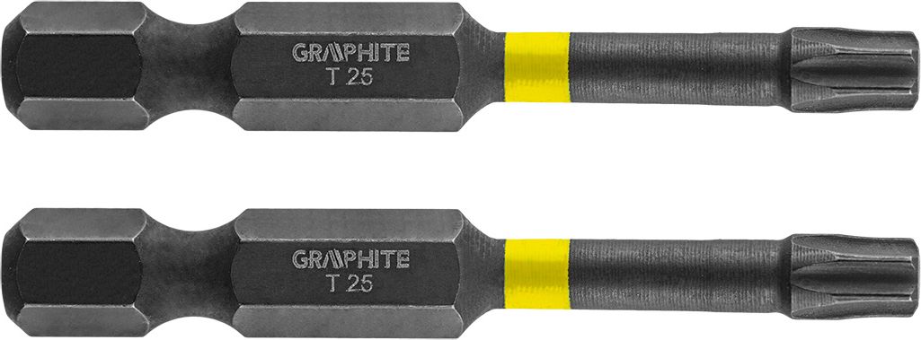 Graphite Koncowka wkretakowa (Bity udarowe TX25 x 50 mm, 2 szt.) 56H526 (5902062504623)