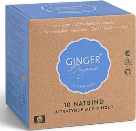 Ginger Organic GINGER ORGANIC_Podpaski na noc 10szt 5713334000015 (5713334000015) kosmētika ķermenim