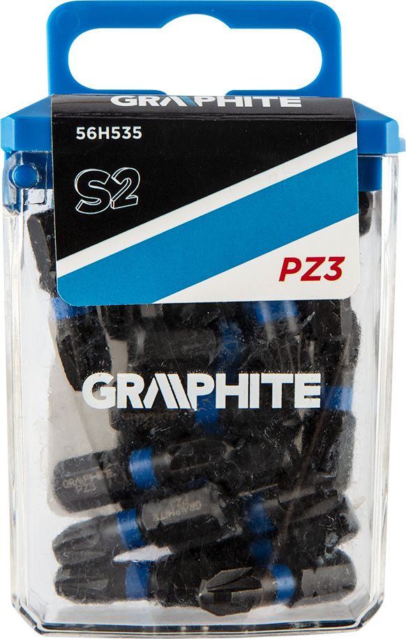 Graphite Koncowka wkretakowa (Bity udarowe PZ3 x 25 mm, 20 szt.) 56H535 (5902062504876)