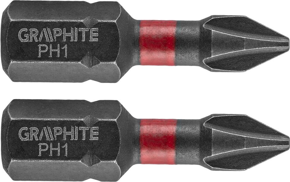 Graphite Koncowka wkretakowa (Bity udarowe PH1 x 25 mm, 2 szt.) 56H500 (5902062504364)