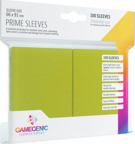 Gamegenic Gamegenic: Prime CCG Sleeves (66x91 mm) - Lime, 100 sztuk 114624 (4251715402276) galda spēle