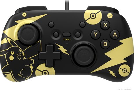 HORI Horipad Mini Pikachu Black & Gold NSW-289U spēļu konsoles gampad