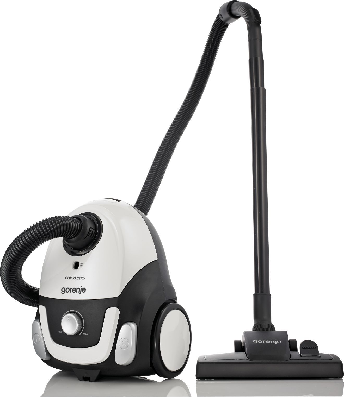 Gorenje | Vacuum cleaner | VCEA11CXWII | Bagged | Power 750 W | Dust capacity 2 L | White Putekļu sūcējs