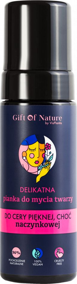 Gift Of Nature Pianka do mycia twarzy do cery naczynkowej 170ml 810523 (5907618130523) kosmētikas noņēmējs