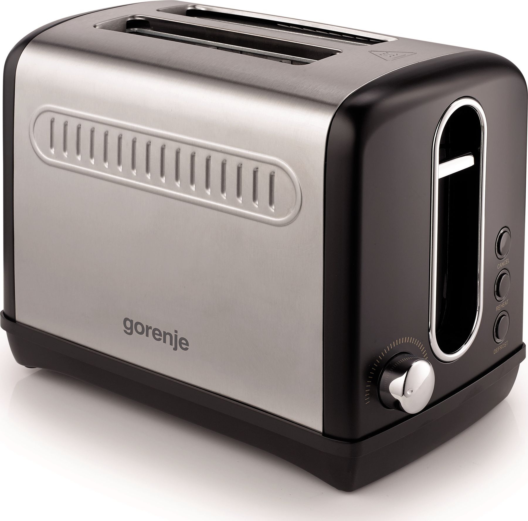 Gorenje Toaster T1100CLBK Power 1100 W, Number of slots 2, Housing material Plastic/Metal, Black 3838782168901 Tosteris