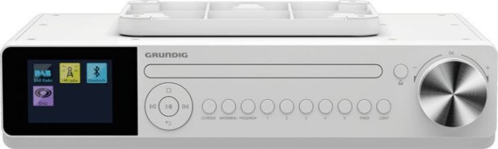 Grundig DKR 2000 BT DAB+ white radio, radiopulksteņi