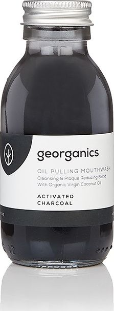 Georganics Olej do plukania ust Activated Charcoal 100ml GEO00265 (5060480200265) mutes higiēnai