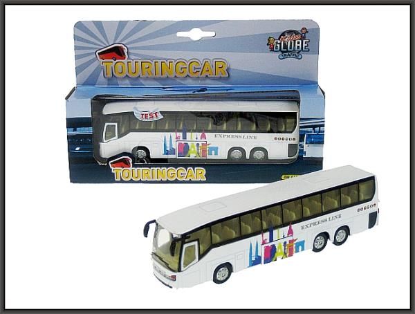 Hipo Bus 19cm metal with light, sound drive 510761 Rotaļu auto un modeļi